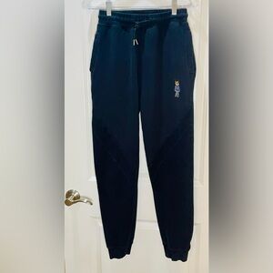 Akoo Men’s Black Joggers with Fox Drawstring Size S